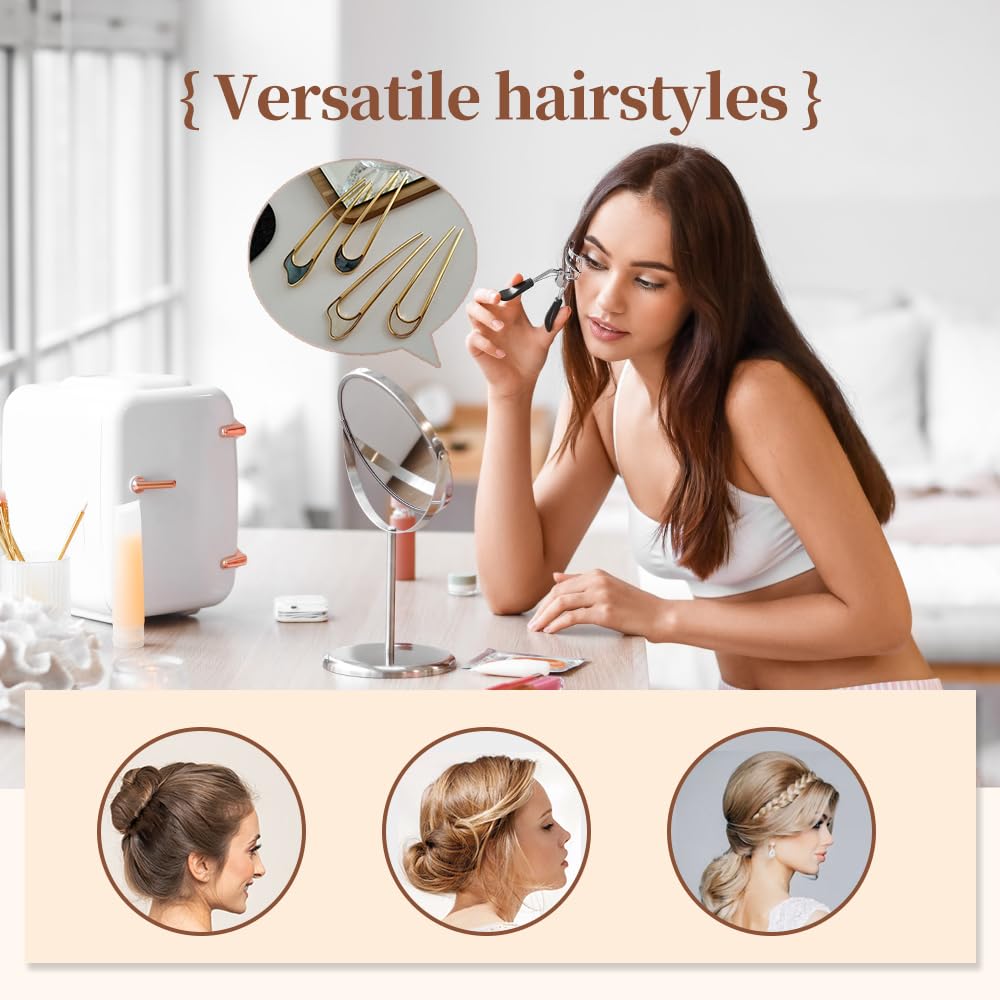 French Hairstyle Expert - High-Quality U-Shaped Hairpins, Designed Specifically for French Twists and Chignons, Perfect Choice for Women's Hairstyles