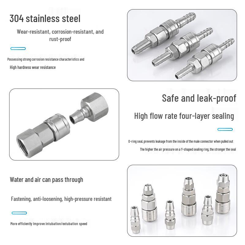 Yumao Pneumatic Quick Coupler Set