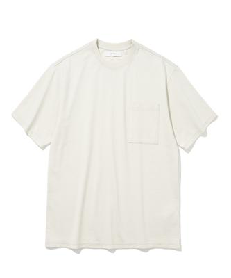 LAB12 24Ss Essential Pocket T-Shirt (Light Beige)