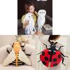 Cute Animal Seals Plush Backpack For Kids Girls Cartoon Cotton Stuffed Toy School Bag