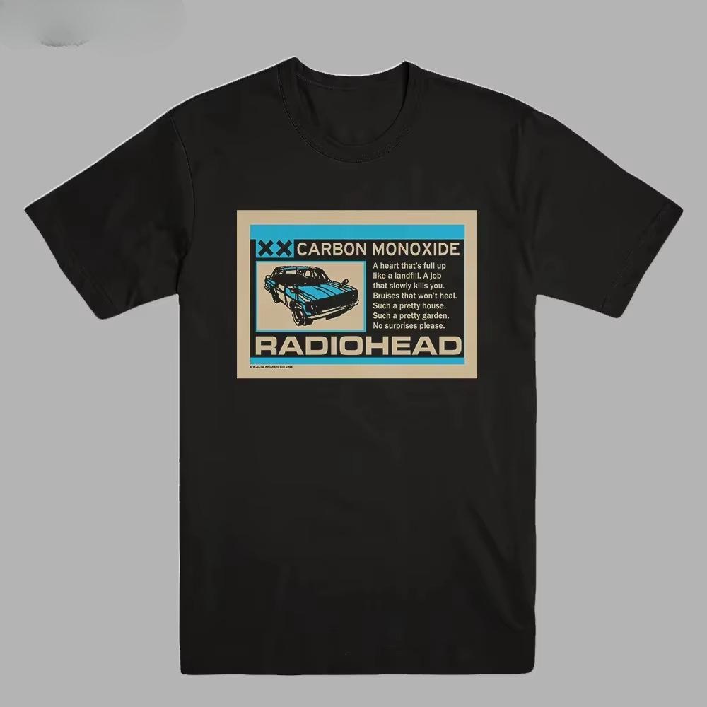 

2025 Американское Винтажное Радиохед Ok Computer Альбомы 90-х Графика Лето Новый Винтажный Модный Мужской и Женский Стритвир S