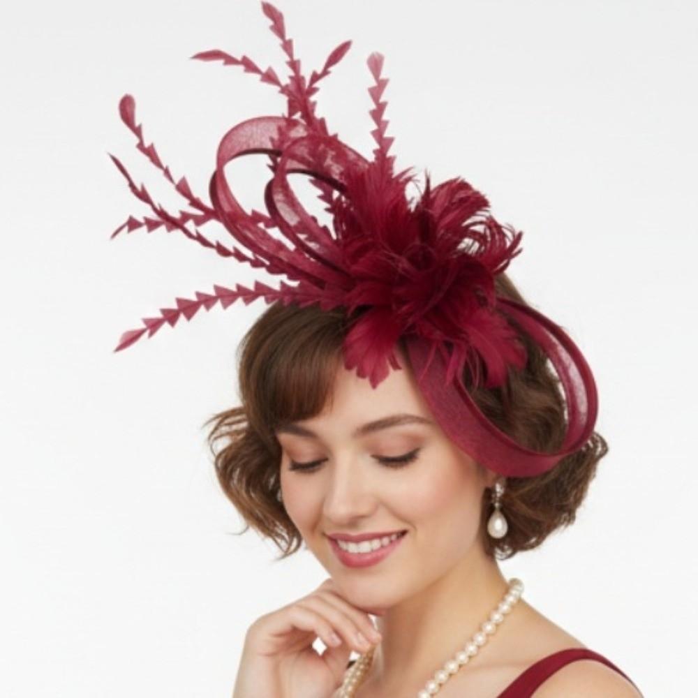 Elegant Horse Racing Festival Hat Headdress Flower Mesh Fascinator Hat Garden Party