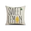 Pillowcase 45X45 Cm Sweet Lemon Decorative Cushion For Sofa La
