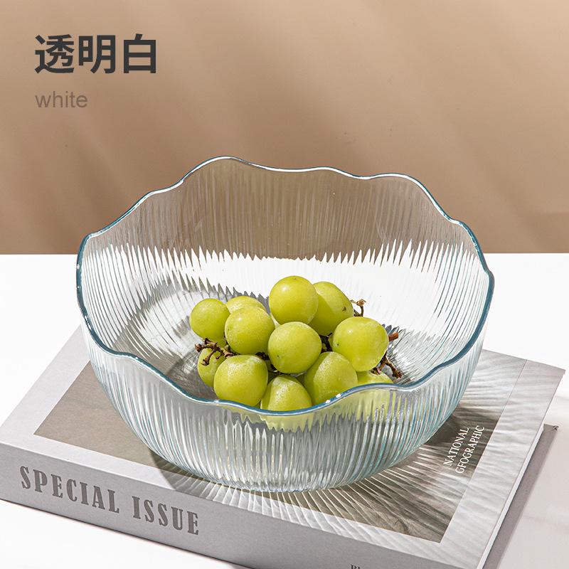 Anti-Drop And Anti-Drop Living Room Coffee Table Fruit Plate, Simple And Fashionable Light Luxury Atmospheric Large-Capacity Snack Plate