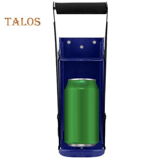16OZ 500ML Grande 2 in 1 Apribottiglie per frantoio per lattine Strumento di riciclaggio montato a parete per una facile pressatura e rimozione del coperchio