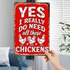 Vintage Metallkyckling Plåtskylt Kök Väggkonst Gårdsdekor 8x12 Tum