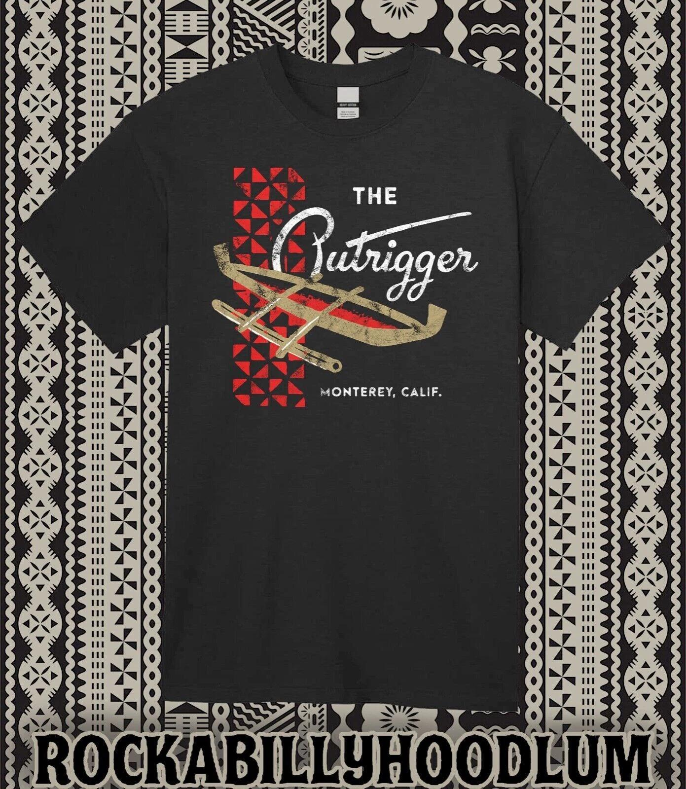 

Ретро Тики Арт Футболка Хлопковая Кружка Бар Ресторан The Outrigger Монтерей Калифорния S