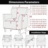 1 Seater Jacquard Club Chair Cover All-inclusive Tub Armchair Slipcovers Elastic Single Sofa Protective Case for Living Room Bar