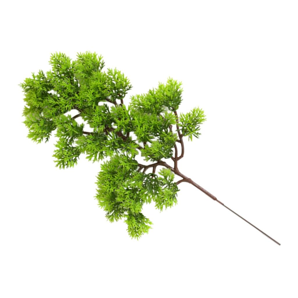 1pcs Pine Branch Green Tree Artificial Plant Fake Leaves Leaf Plastic Branches for Home Office Decors