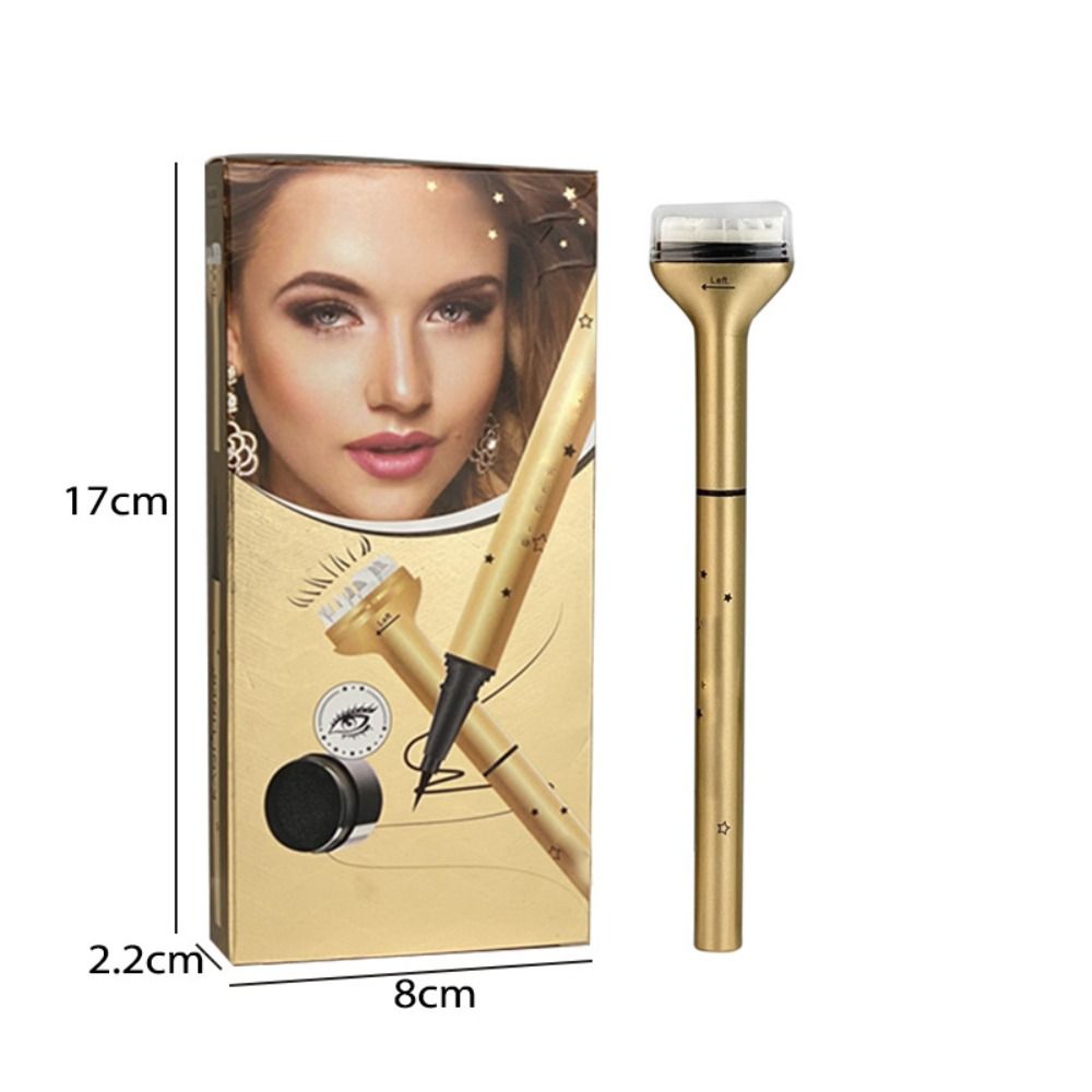 Waterproof Lower Lash Stamp with Ink Quick Dry Eye Liner Portable Silicone Eyelash Stamp