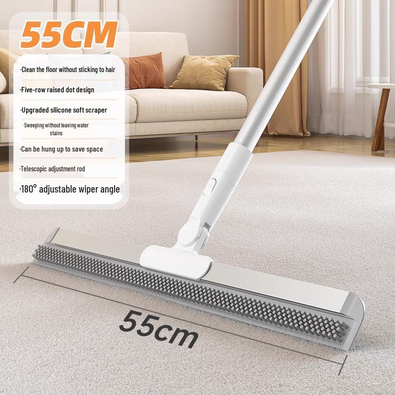Magic Silicone Floor Wiper Broom: Effortless Bathroom & Household Hair Sweeping Mop Artifact