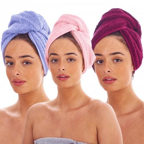 Keanu Turban Cotton Towel (Pack of 3)
