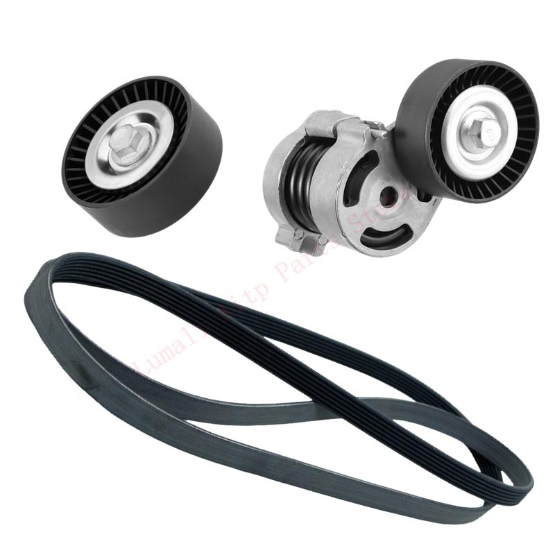 

Engine Belt Tensioner Pulley Kit For BMW E87 120i E46 E90 E91 316i 318i 320i X1 E84 N42 N46 11287524267 11281440378 11287631810 1 SET