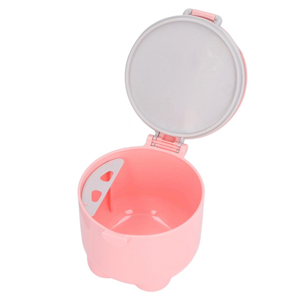 Baby Food Containers Large Pink Safe PP Material Sufficient Capacity Compact Portable Cute Style
