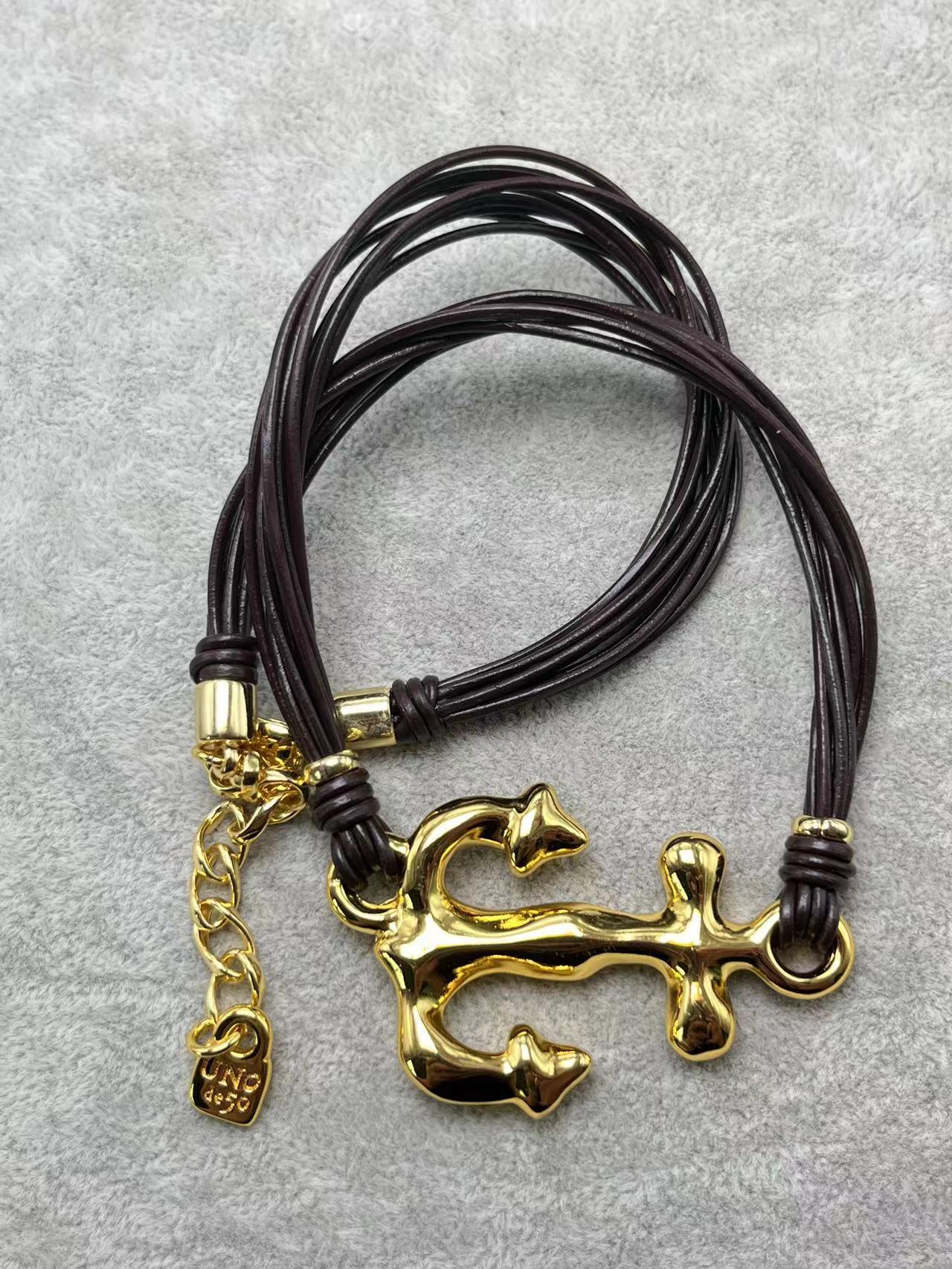 UNOde50 2024 Bestseller: Women s Romantic Leather Cord Necklace
