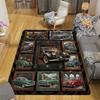 Classic Car Art Rug Pattern Rug Floor Mat for Living Room or Bedroom Soft and Comfortable Carpet a Gift for Birthday and Holiday.