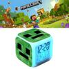 Colourful Minecraft Changing Alarm Clock With Lcd Screen Calendar For Home Use