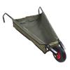 Collapsible Garden Wheelbarrow Steel Tube Large Capacity Bag Foldable Yard Cart for Grass Weeds Bark Soil