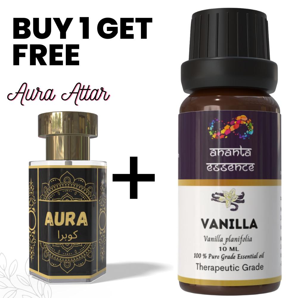 Ваниль 10 мл Эфирное масло для ароматерапии и ароматизации дома с бесплатным Ароматическим маслом Aura 5 мл | Эфирное масло для диффузора