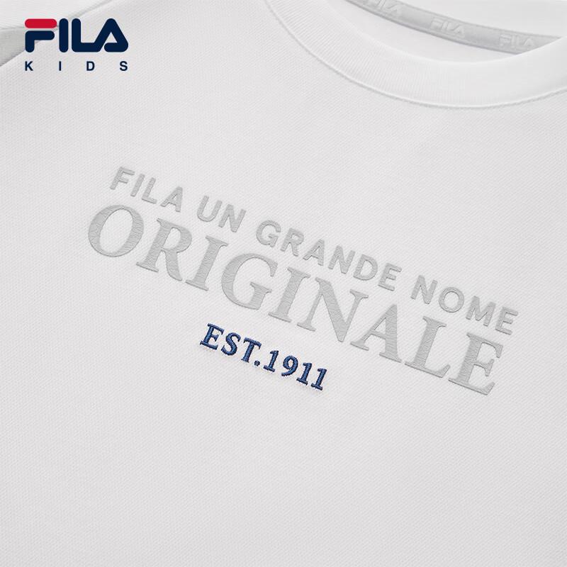 FILA Boys' Short Sleeve Knit Round Neck T-Shirt