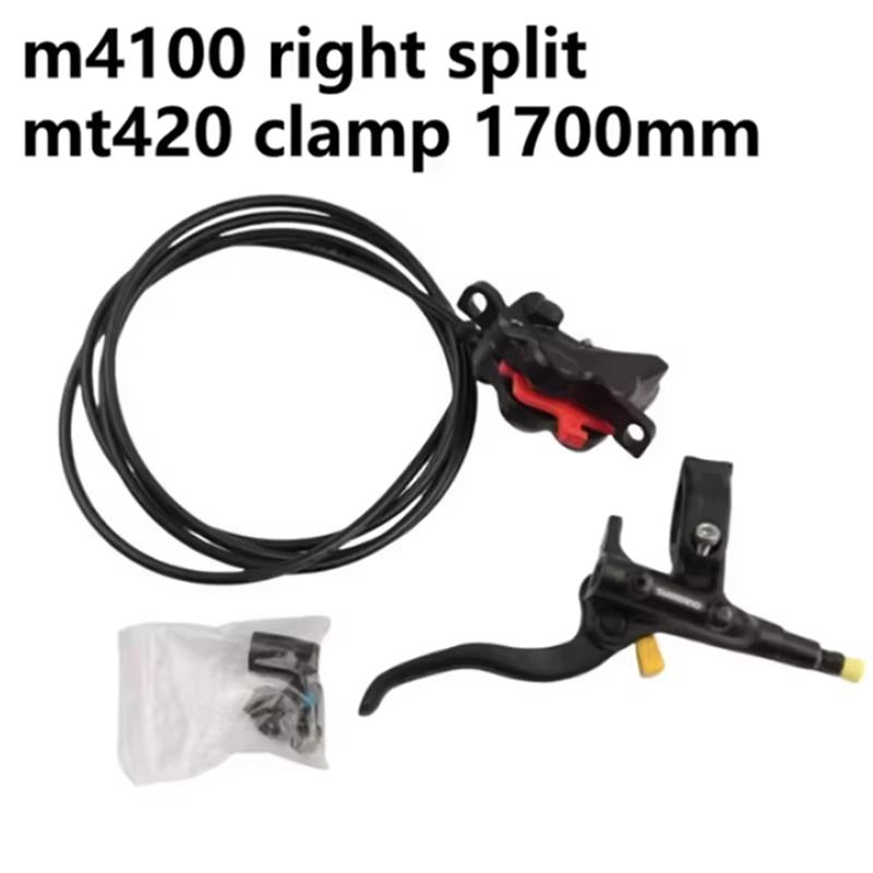 Shimano Split Brake M4100 right split  MT420 clamp 1550mm  1600mm 1650mm 1700mm Hydraulic Disc Brake Caliper With Resin Pads MTB