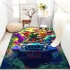 A Group of Dinosaur Cars Print Cartoon Carpet for Bedroom Living Room Bedside Sofa Floor Mat Modern Home Decor Area Rug
