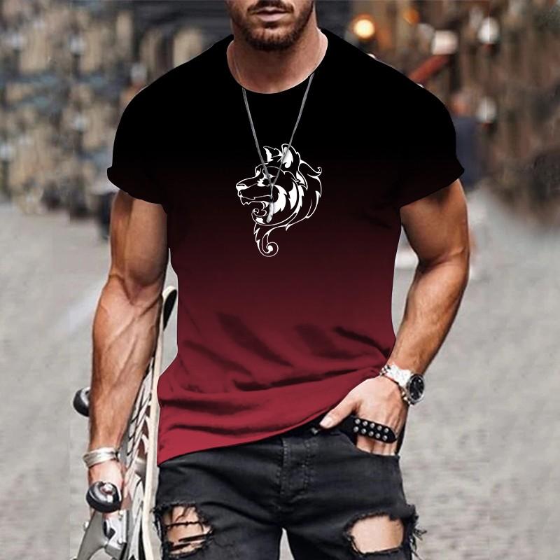 Interesting 3d Printing Pattern Street Fashion Home Casual Fashion Summer New O-neck XS-6XL Oversized T-shirt for Men