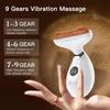 Hot Stone Face Massager Electric Vibration Facial Guasha Board Bianstone Scraping V Face Lifting Rejuvenation Redlight Therapy
