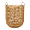 1 STÜCK Wäschekorb Schmutzwäsche Wäscheaufbewahrungskorb Holz Rattan Spielzeug Organizer Zuhause Tragbarer Kleinkram Aufbewahrungsbehälter Tumbler