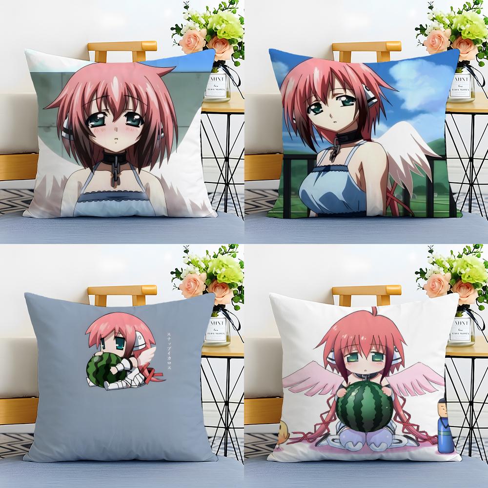 Comedy Anime S-Sora No Otoshimono Cushion Cover Linen Pillowcase Soft For Sofa Bed Home Room Decor