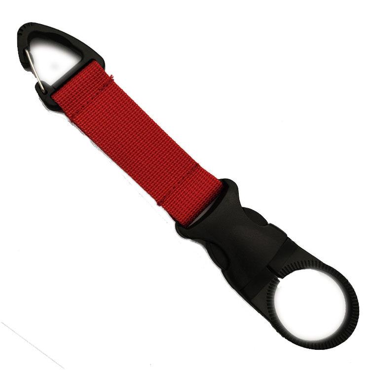 

Outdoor Water Bottle Hanging Buckle Lanyard for Backpack or Waist Belt червоний