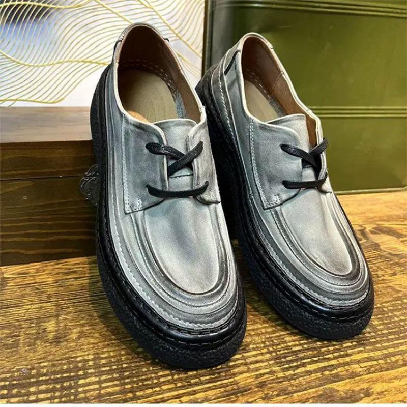 Британский стиль легкие роскошные высококачественные мужские туфли из кожи с одной педалью — фото 5