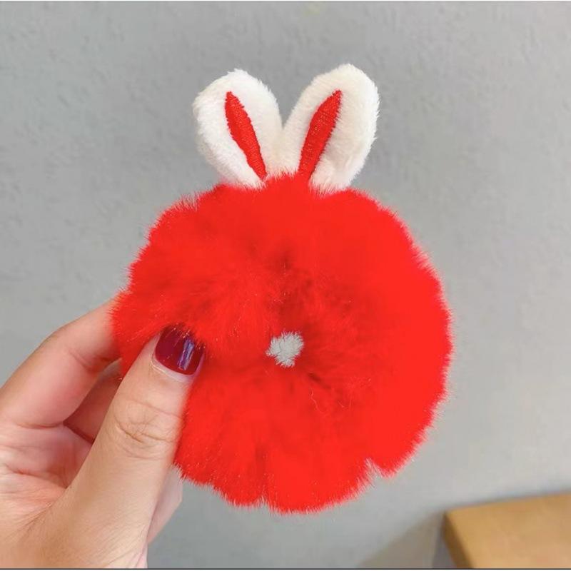 Cat Ears Plush Elastic Hair Bands Cute Hair Rope Ties Girls Barrettes Children Kawaii Headwear Headwear Kids Hair Accessorie