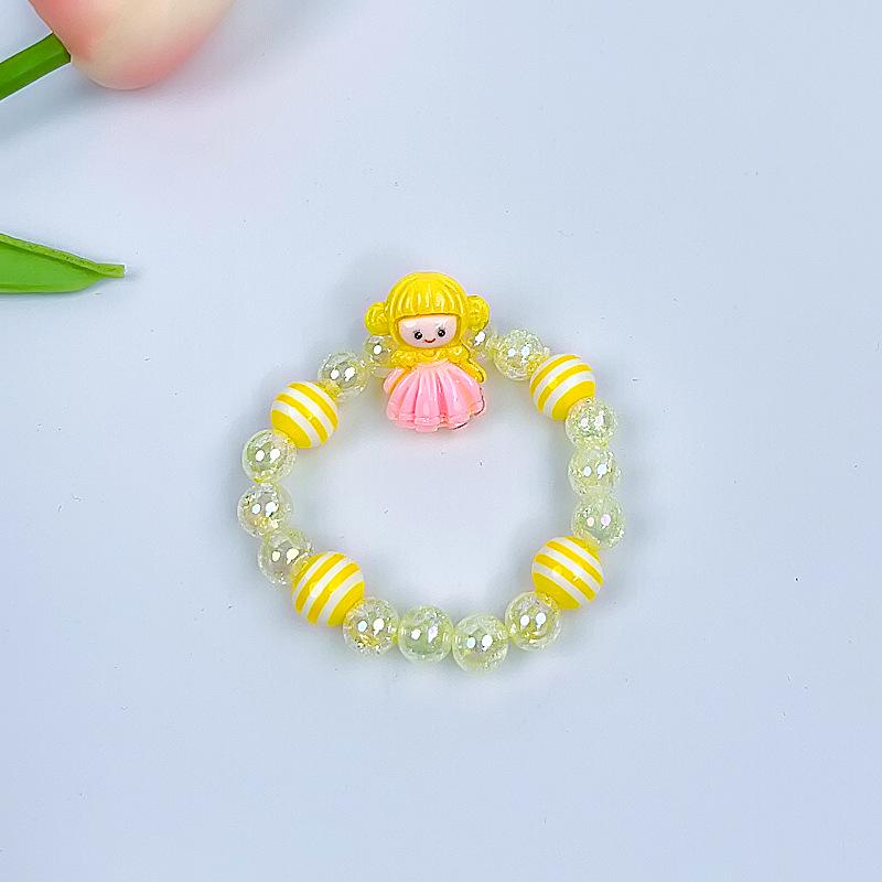 Cartoon Mermaid Pendant Beaded Bracelet for Girls