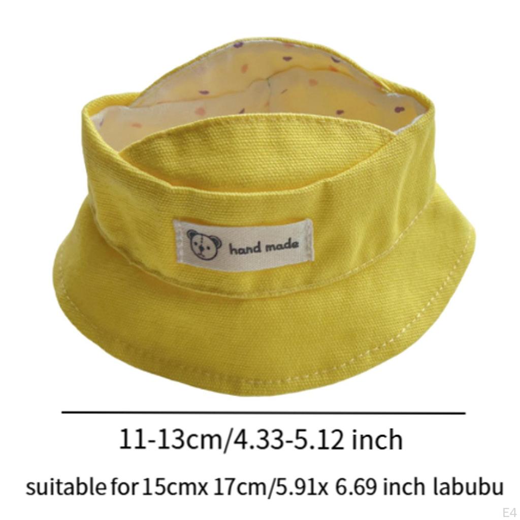 Dolls Bucket Hat Costume Accessories, Miniature Headgear for 15-17cm Dress up Thanksgiving