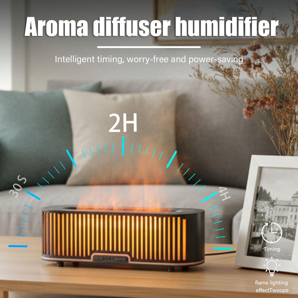 Essential Oil Diffuser with Night Light Ultrasonic Mist Humidifier Hollowed Atomizing Diffuser for Bedroom Home Office Yoga