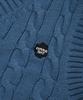 COVERNAT WOMAN Cable Knit Vest Blue