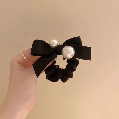 Temperament Schleife, Perlen Stirnband, Neuer Stil, Koreanisches High-End-Feeling, Stirnband, Gummiband, Damen, Kopfschmuck