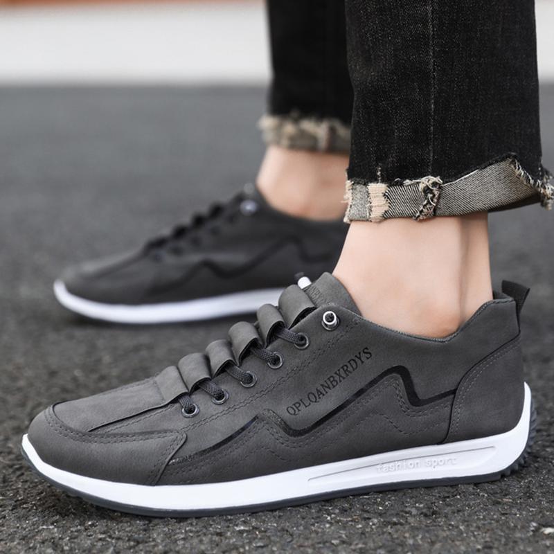 Spring Autumn Men Casual Sneakers Outdoor Platform Runing Shoes Breathable Men's Sport Shoes Khaki Light Walking Shoes