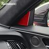 Real Soft Carbon Fiber Sticker For Kia Stinger 2019 2020 2025 2025 2025 LHD RHD Car Door Triangle Interior Trim Accessories