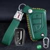 Leather Shell Key Fob Case Cover For Toyota Auris Corolla Reiz Avensis Verso Yaris Aygo Rav4 Scion TC IM 2015 2016 Keychain Bag