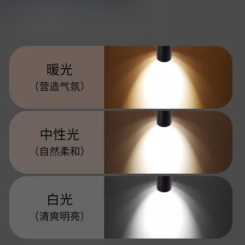 Surface-mounted LED Home Decor Clothing Store Neutral Light Without Main Lights High Color Rendering Adjustable All-round Angle