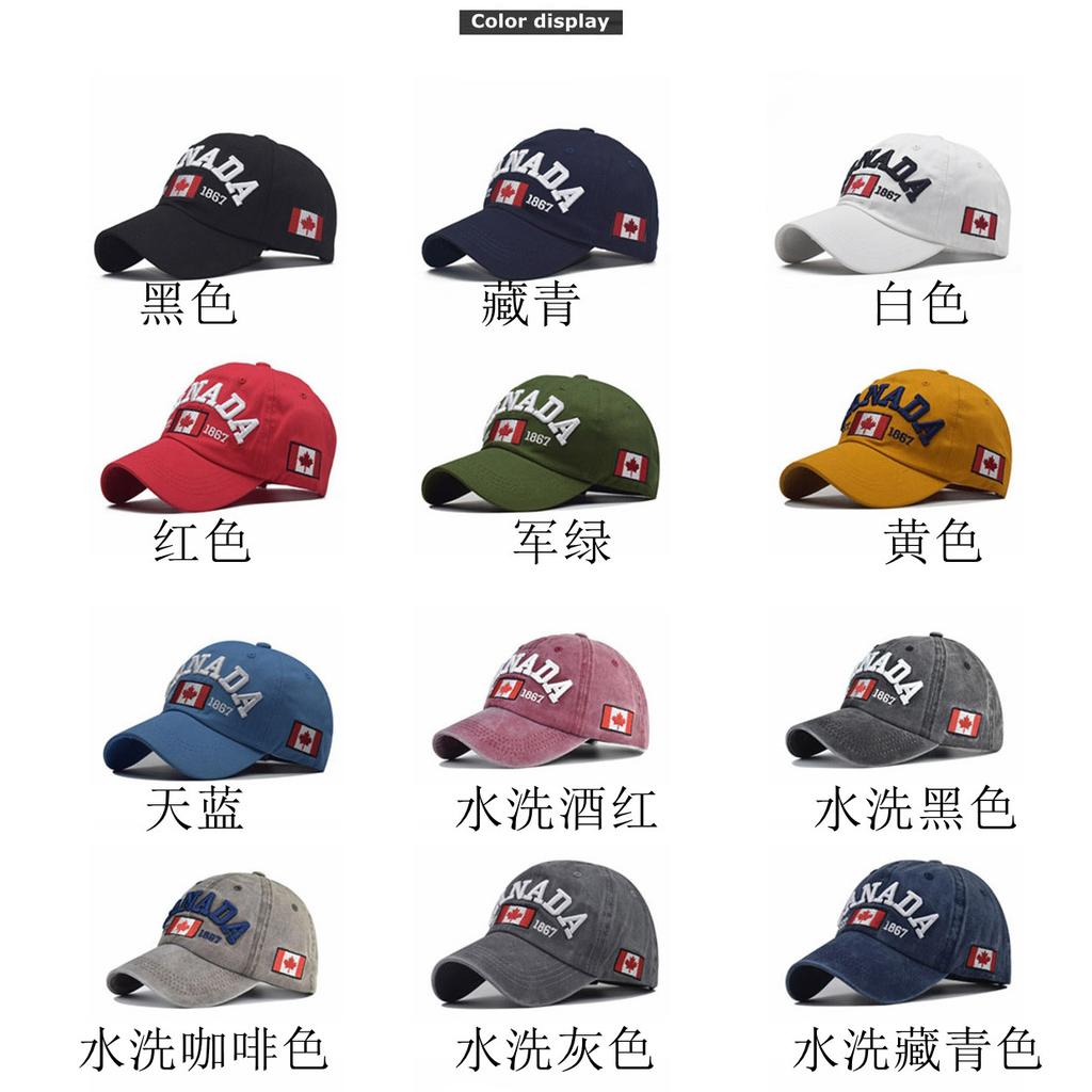 eBay Letter CANADA Baseball Cap Men's and Women's Canadian Baseball Cap Cotton Versatile Cap