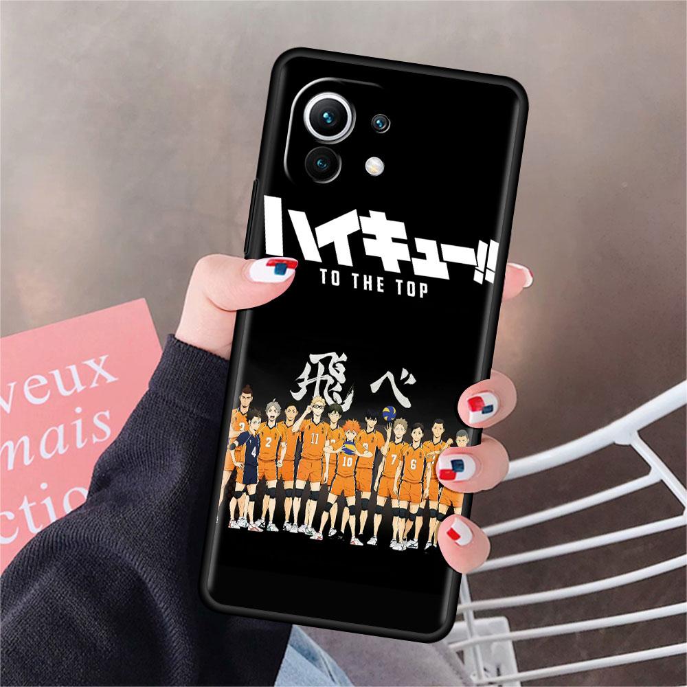 Haikyu!! Anime Funda Case For Xiaomi Mi 11 Lite 5G NE 11T Pro 10T 9T Note 10 12 12X 12S Ultra Soft Silicone Shell Phone Cover