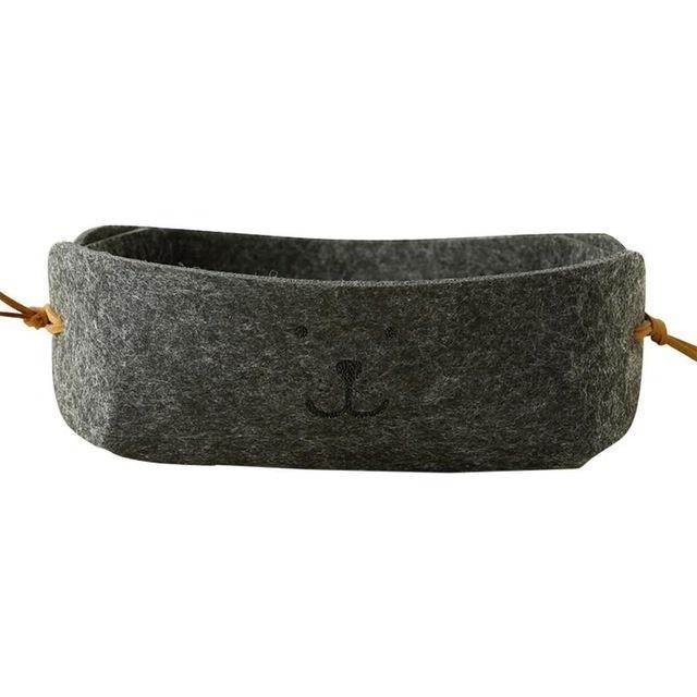 Laundry Felt Basket Storage Large Basket for Toy Washing Basket Dirty Clothes Sundries Desk Storage