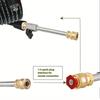 Hochdruckreiniger Kugelhahnpistole, 2200 PSI, 1/4 Zoll Schnellverschlussstecker, M22-14mm Schlauch, mit Ventil-Stab für Hochdruckreiniger