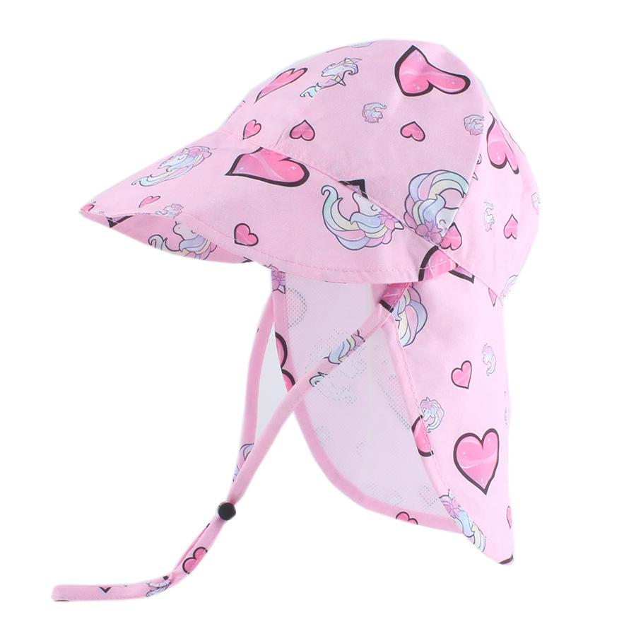 

Infant Quick-Dry Sun Hat: Windproof Neck Protection for Boys & Girls One Size