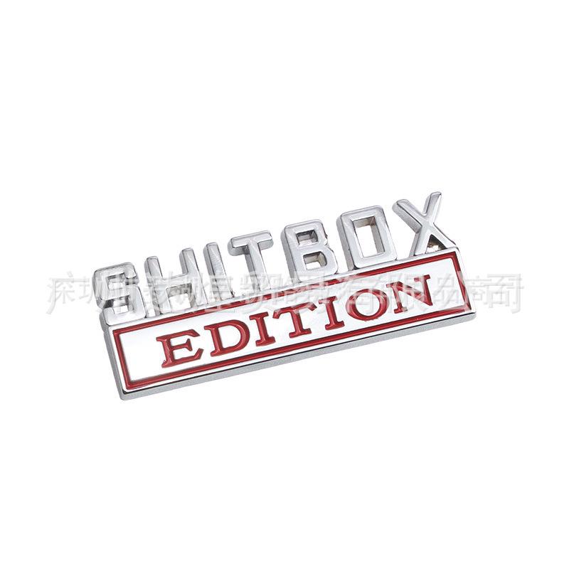SHITBOX EDITION Kleines Metall-Auto-Logo-Plakette Aufkleber für neue Modelle