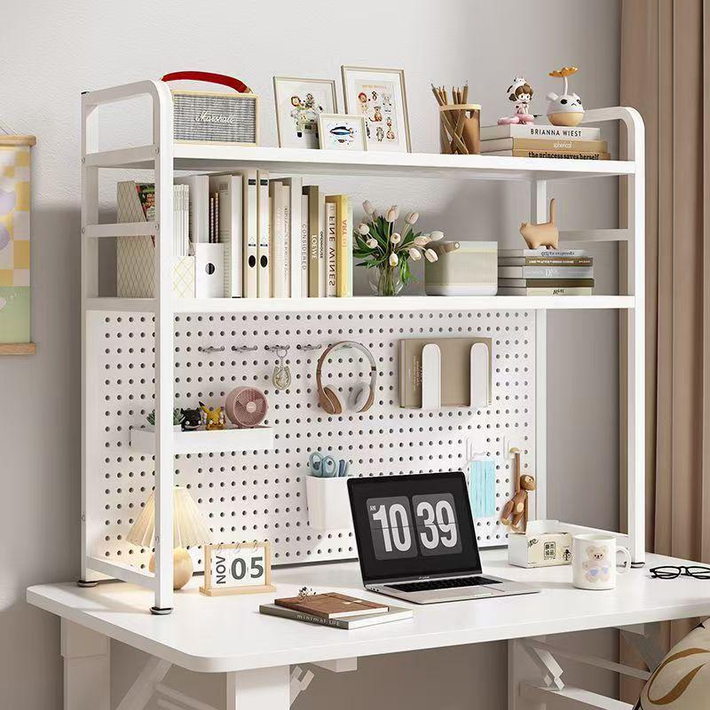 Iron Art Pegboard Bookshelf & Desk Organizer for Home or Dorm