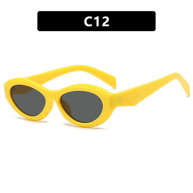 Small Frame Cat Eye Sunglasses Simple Fashion Sunglasses Trendy Concave Sunglasses